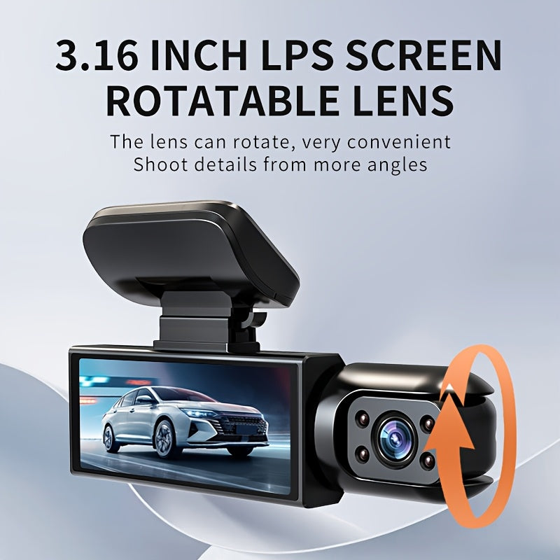 Front & Rear, Night Vision, Loop Recording