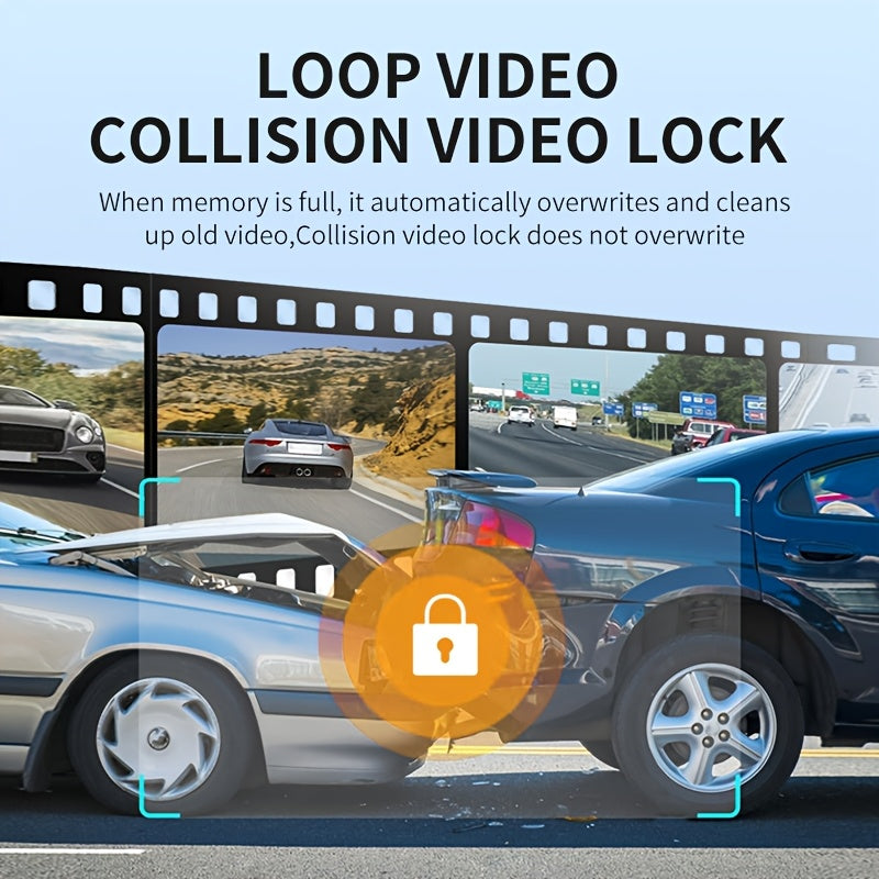 Front & Rear, Night Vision, Loop Recording
